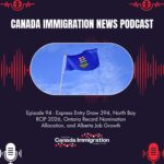 Canada Immigration News Podcast #94 Express Entry Draw 394, North Bay RCIP 2026, Ontario Record Nomination Allocation, and Alberta Job Growth