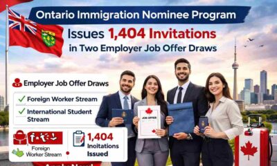 Ontario Immigration Nominee Program Issues 1404 Invitations