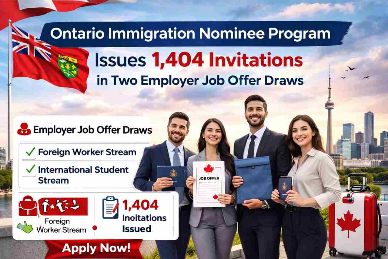 Ontario Immigration Nominee Program Issues 1404 Invitations