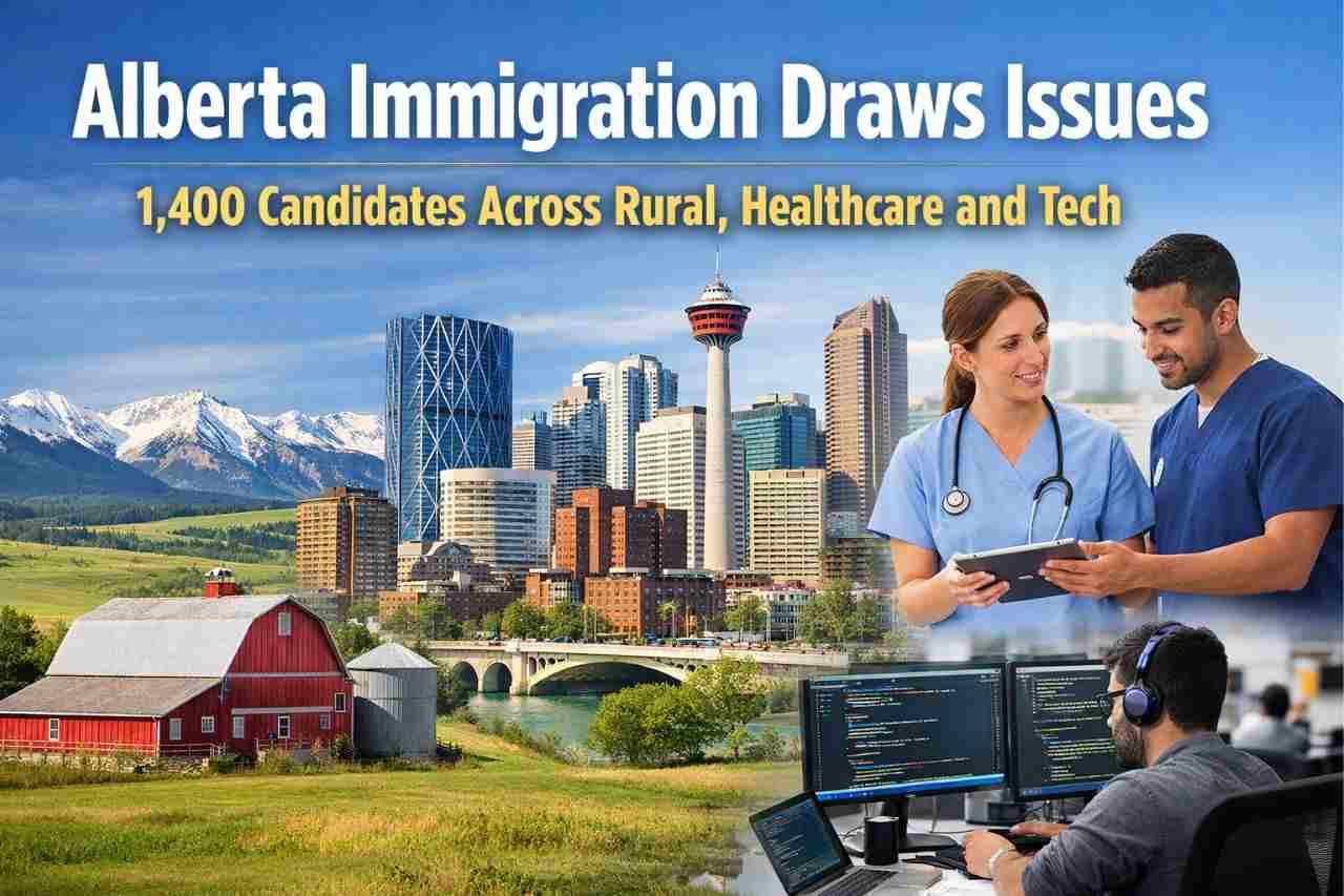 Alberta Immigration Draws Issues 1400 Candidates