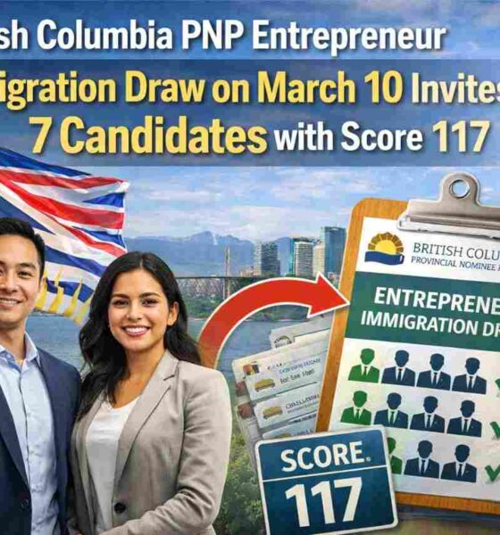 British Columbia PNP Entrepreneur Immigration Draw