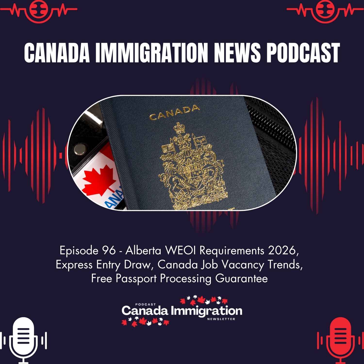 Canada Immigration News Podcast #96: Alberta WEOI Requirements 2026, Express Entry Draw, Canada Job Vacancy Trends, Free Passport Processing Guarantee