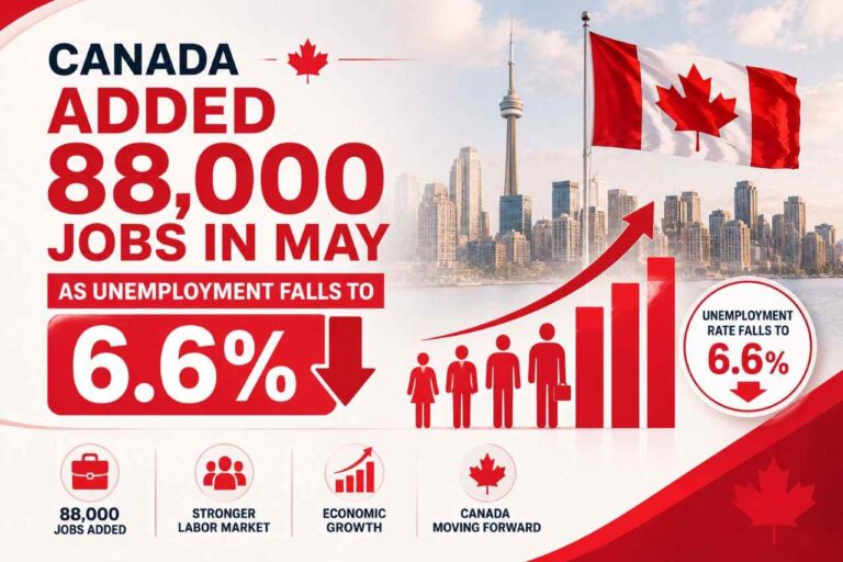 Canada Added 88000 Jobs