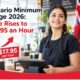 Ontario Minimum Wage 2026